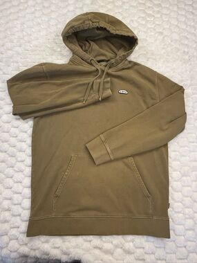 Vans "Off The Wall" Classic Hoodie - Men's Large - Olive Green/Tan